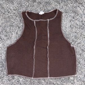 Garage Brown Seam Tank Size Small
